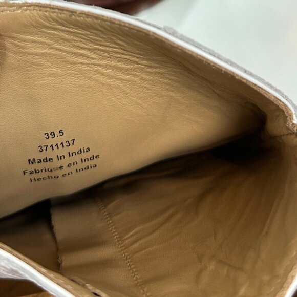 FREE PEOPLE New Frontier Western Bootie in White Leather Size EU 39.5 US 9.5 - Picture 10 of 16